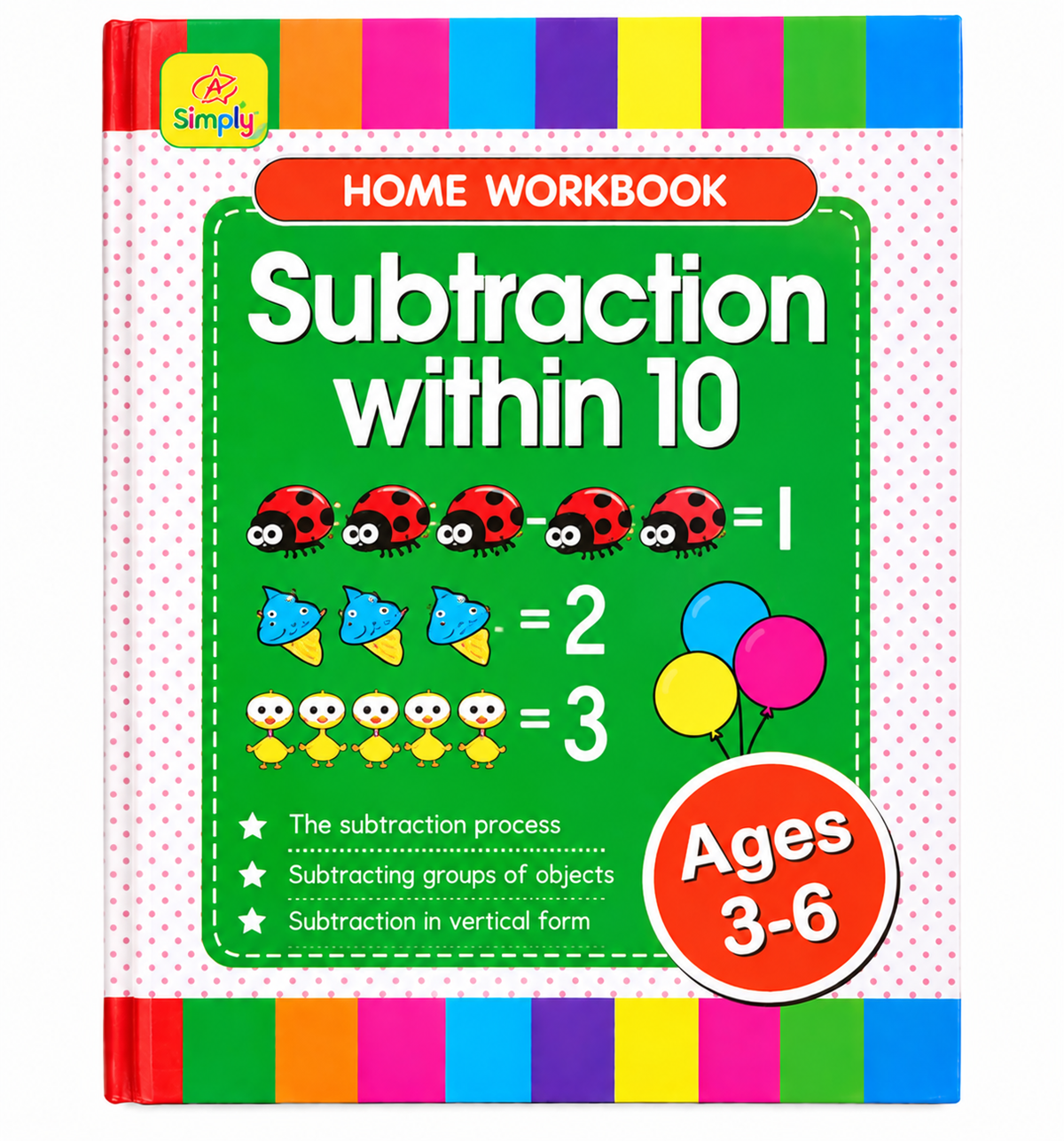 6-Piece Educational Workbook Set for Kids