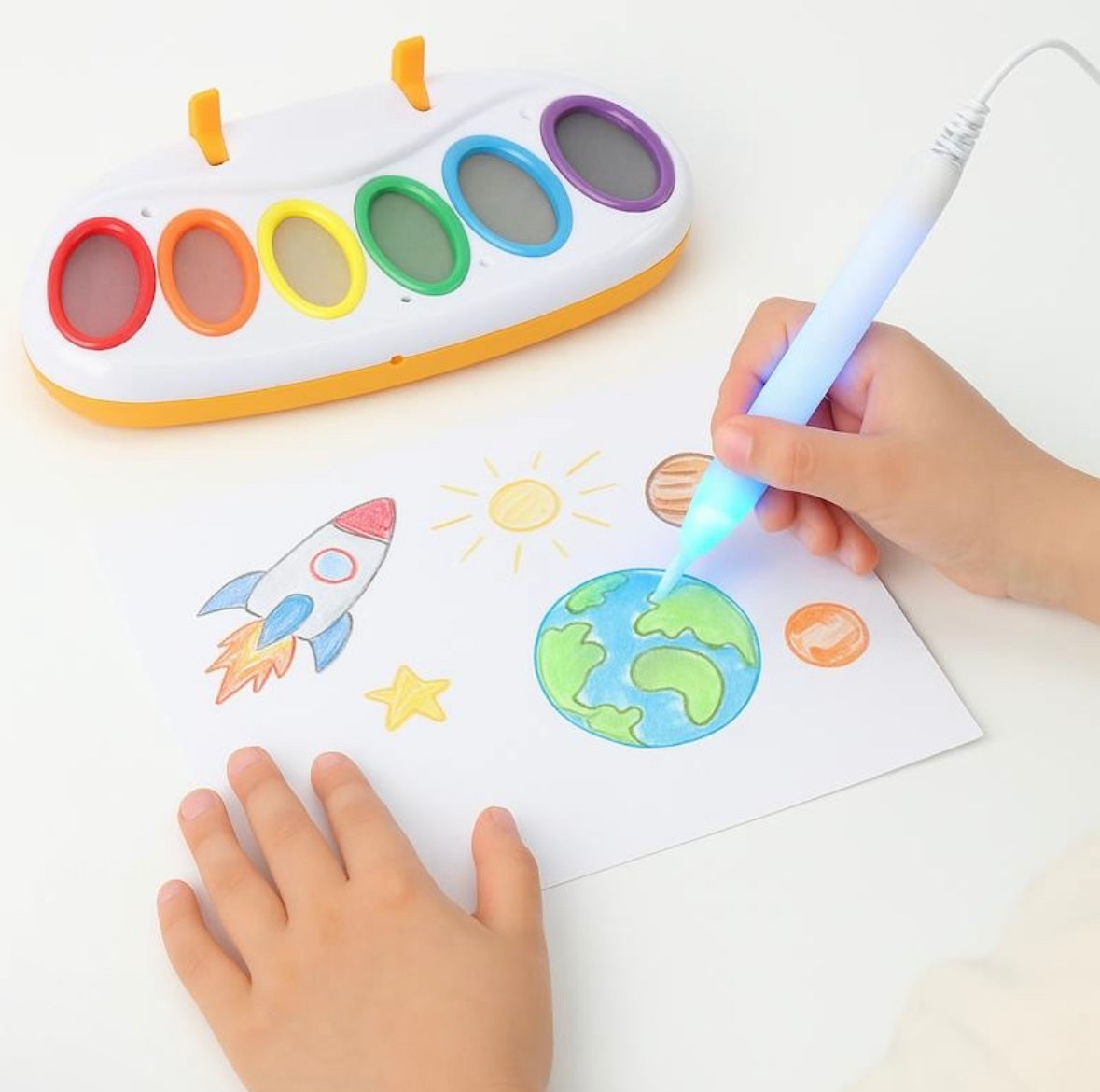 Magical Paint Brush Colour Recognition Drawing Set for Kids – 18 Sheets