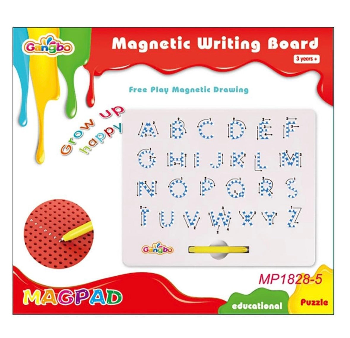 Magnetic Alphabet Writing & Tracing Board with Stylus for Kids – A-Z