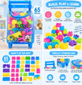 65-Piece Kids Building Blocks with Trolley Storage Bag