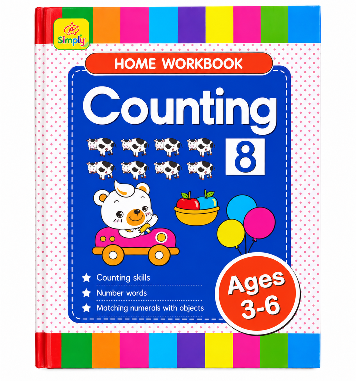 6-Piece Educational Workbook Set for Kids