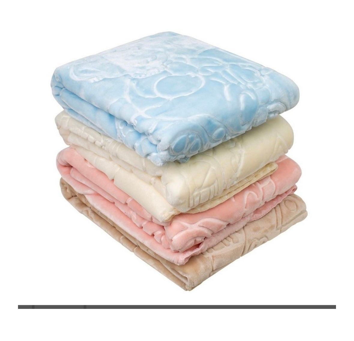 Teddy Mink 2-Ply Baby Blanket – 110 × 140 cm