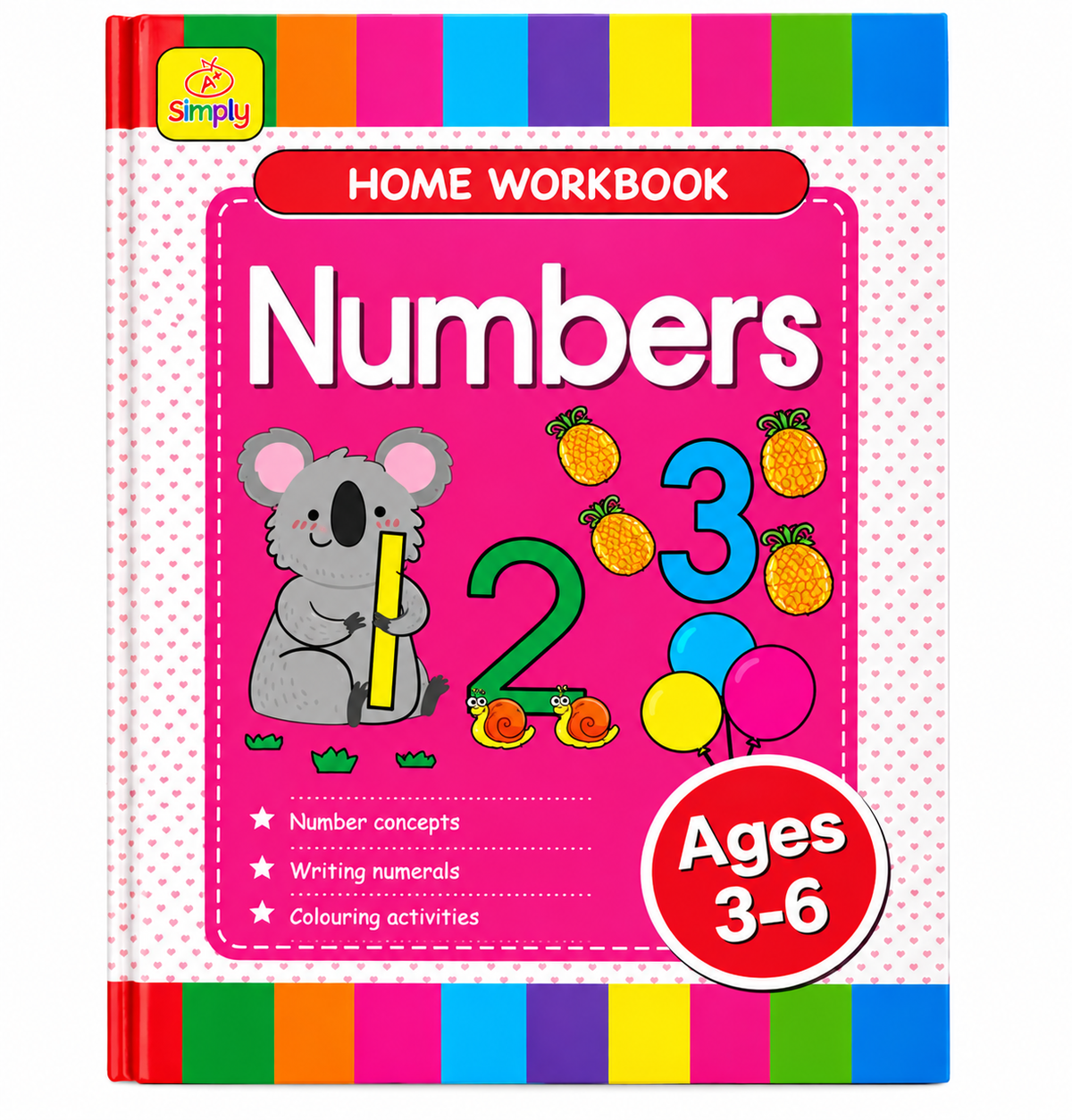 6-Piece Educational Workbook Set for Kids