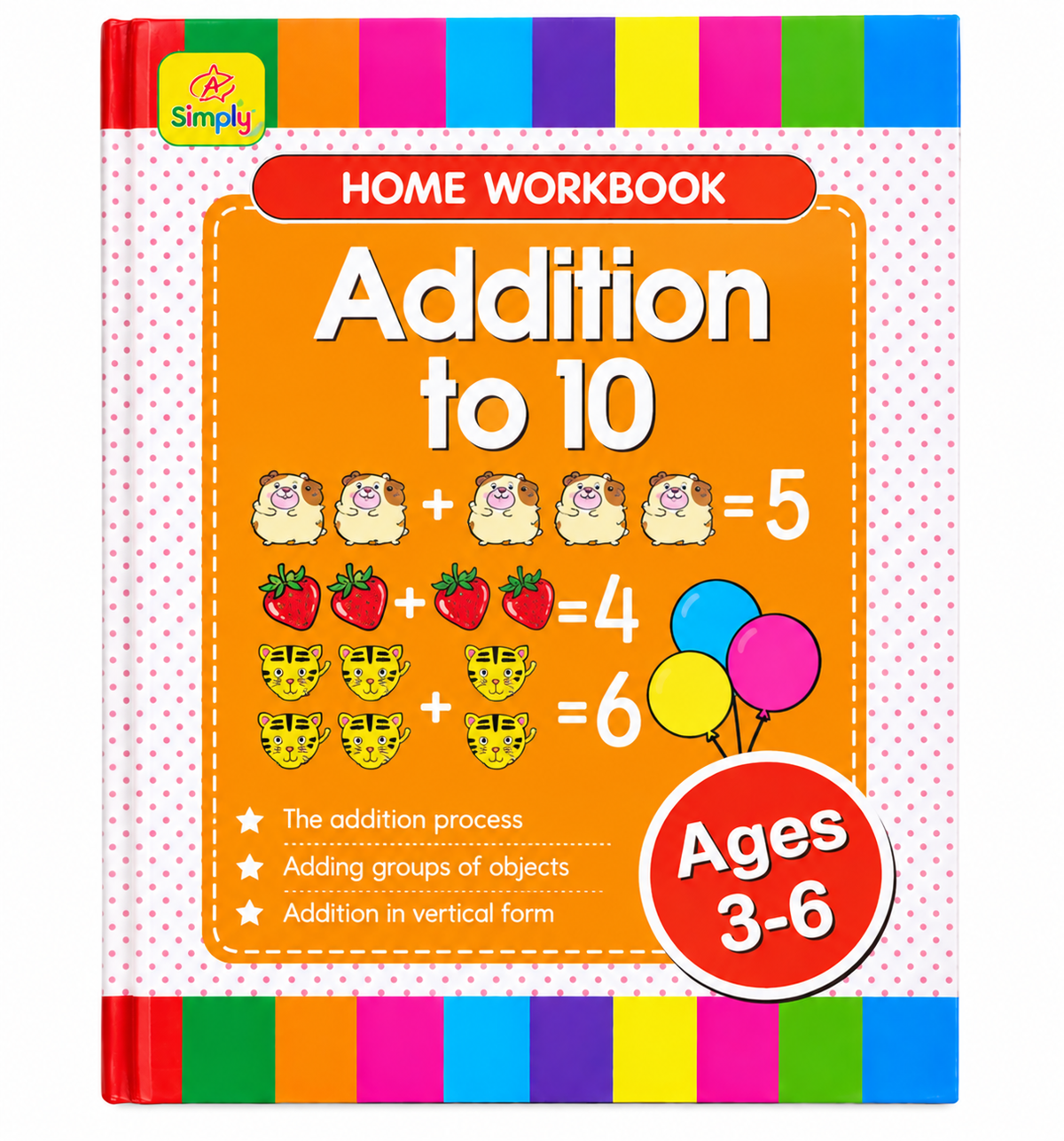 6-Piece Educational Workbook Set for Kids