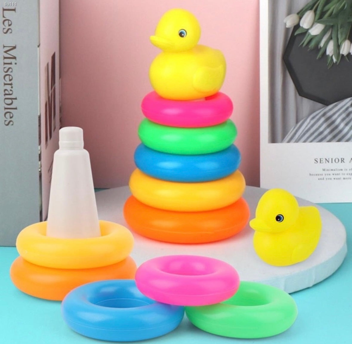Colourful Stacking Rings – 6 & 10 Ring Options