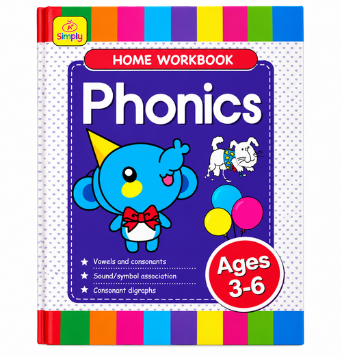 6-Piece Educational Workbook Set for Kids