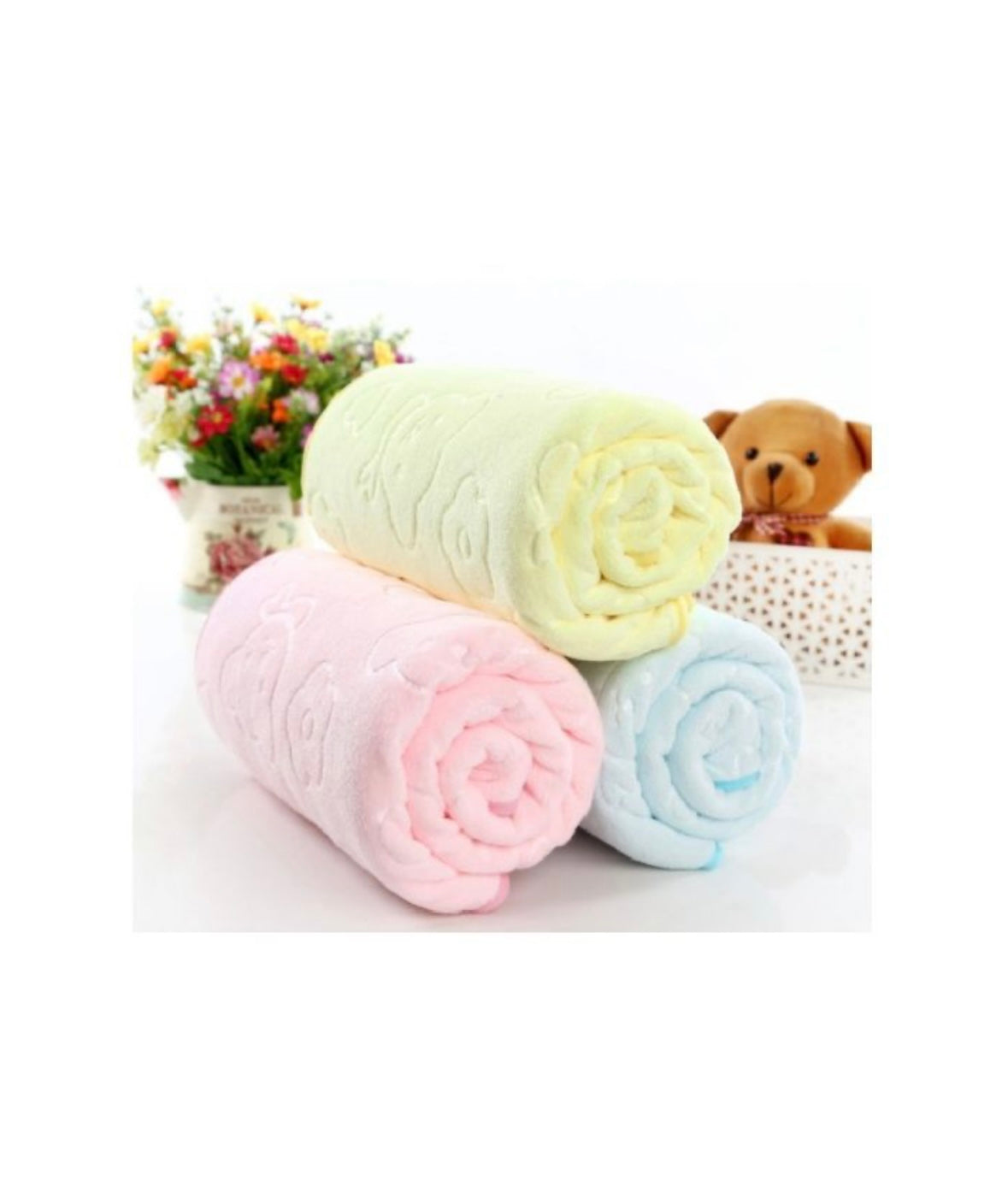 Teddy Mink 2-Ply Baby Blanket – 110 × 140 cm