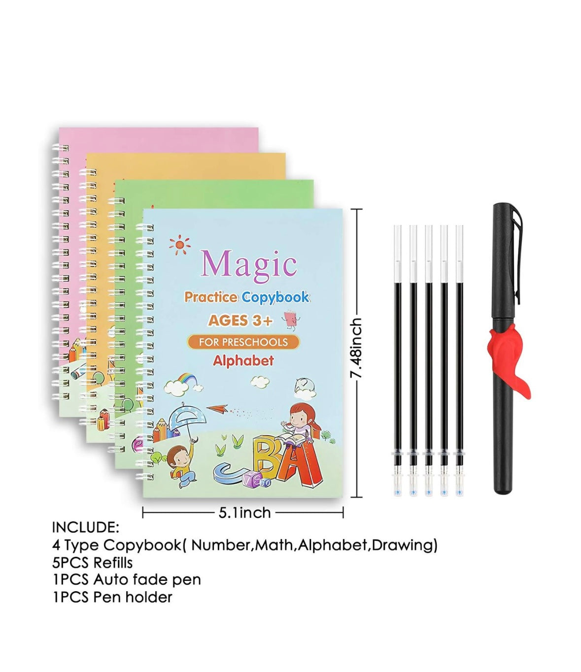 Magic Practice Copybooks – 4 Book Learning Set