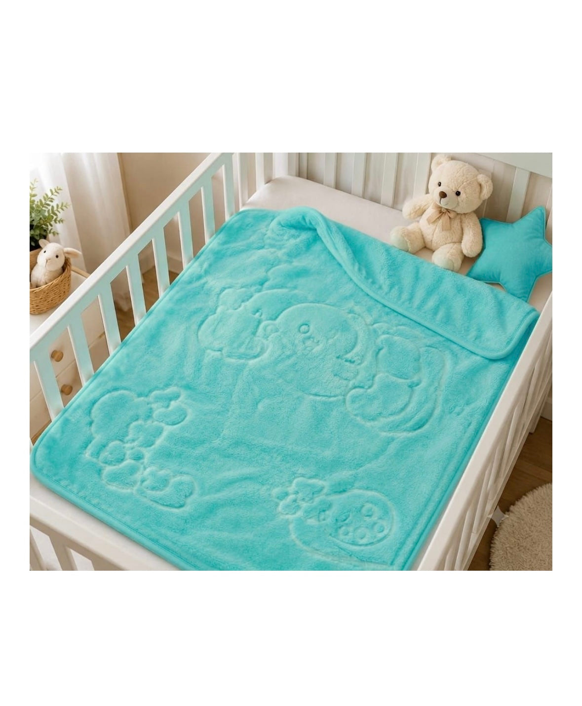 Teddy Mink 2-Ply Baby Blanket – 110 × 140 cm