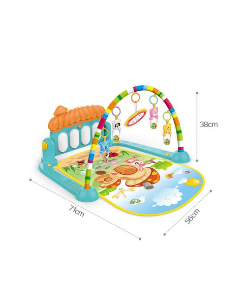 Baby Activity Gym with Piano & Play Mat