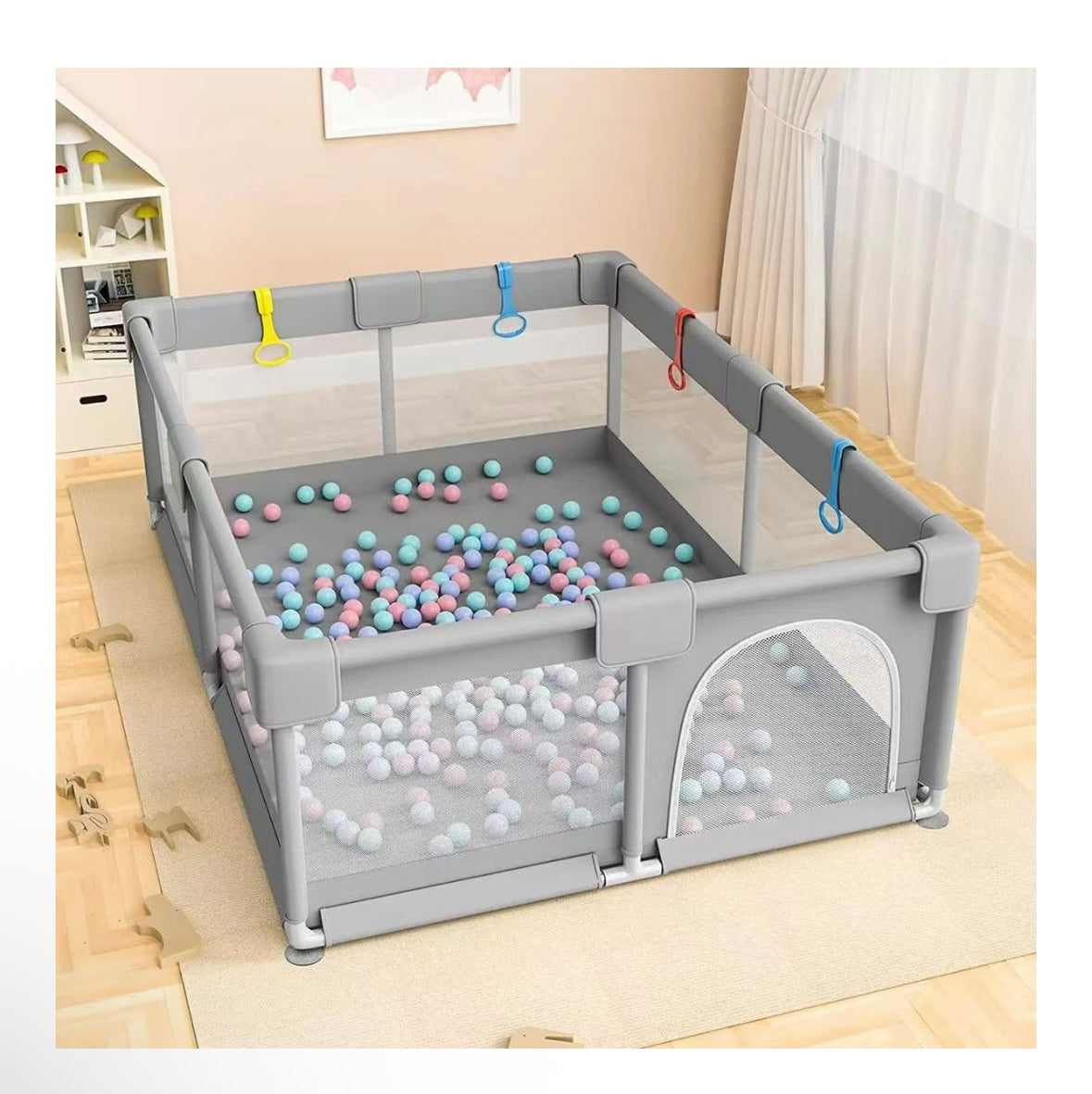Baby Playpen Activity Center Set-grey-High Quality