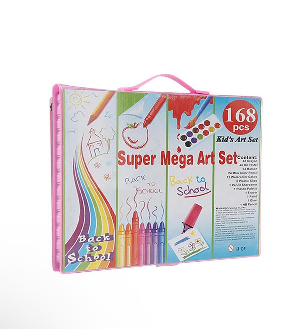 168-Piece Kids Art Set with Colouring Book