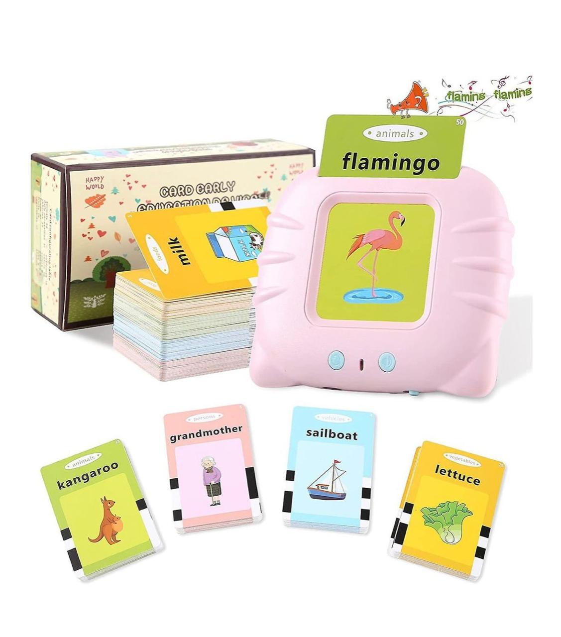 Talking Flash Card Reader – 112 Cards / 224 Words